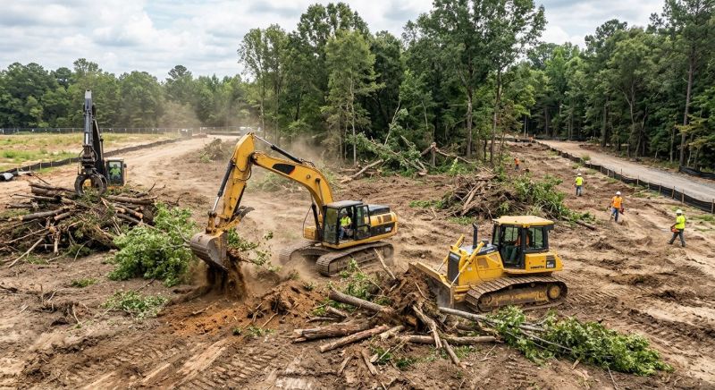 Commercial Lot Clearing in Gwinnett County, GA