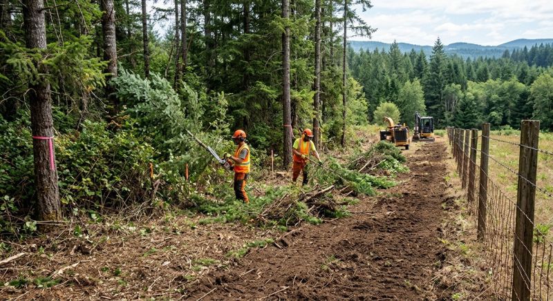 Pine Tree Clearing in Utah County, UT